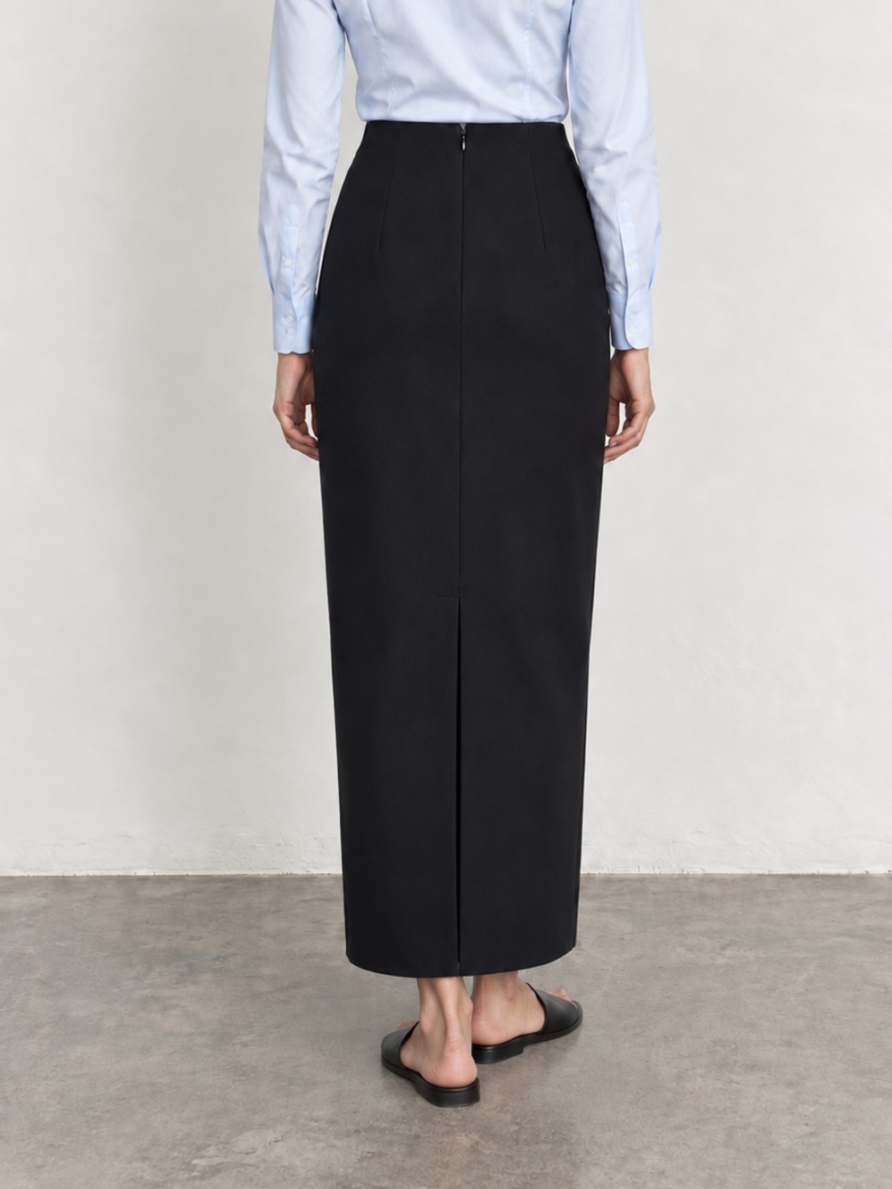 Handmade Black Maxi Pencil Skirt | Size S - Picture 2 of 9